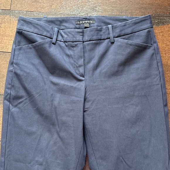 Theory navy blue women’s dress pants size 6 classic closet staple work career bo - Picture 2 of 9